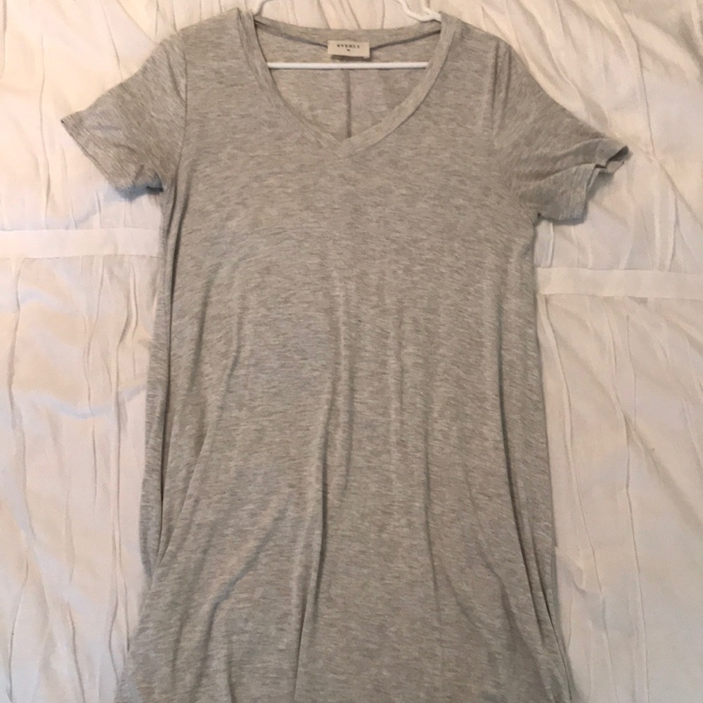 Light grey t-shirt dress